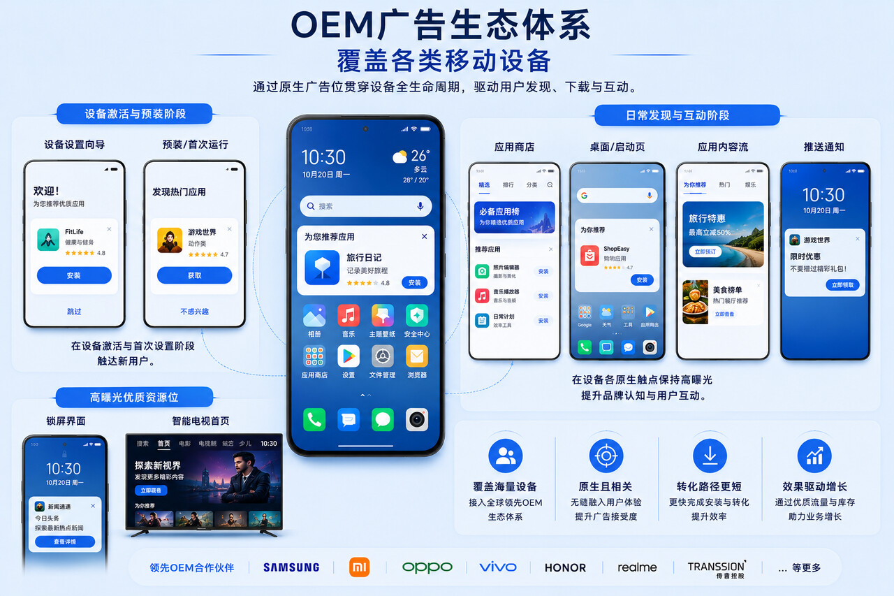 跨移动设备的OEM广告生态系统 跨移动设备的OEM广告生态系统