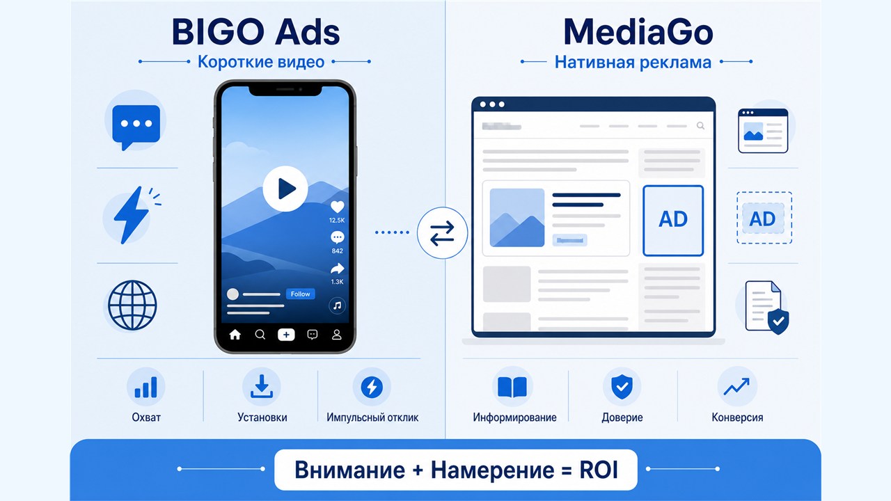 Сравнение инвентаря и рекламных форматов BIGO Ads и MediaGo Сравнение инвентаря и рекламных форматов BIGO Ads и MediaGo