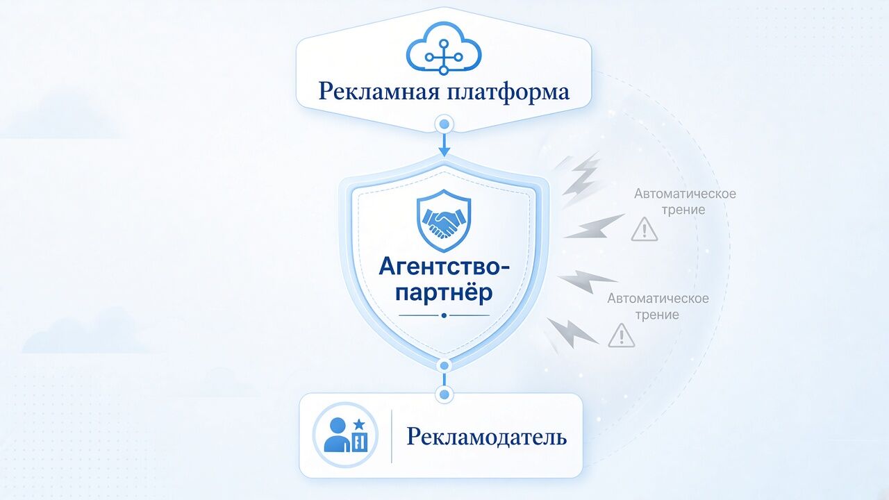 Как агентский рекламный аккаунт безопасно соединяет рекламодателя с платформой Как агентский рекламный аккаунт безопасно соединяет рекламодателя с платформой