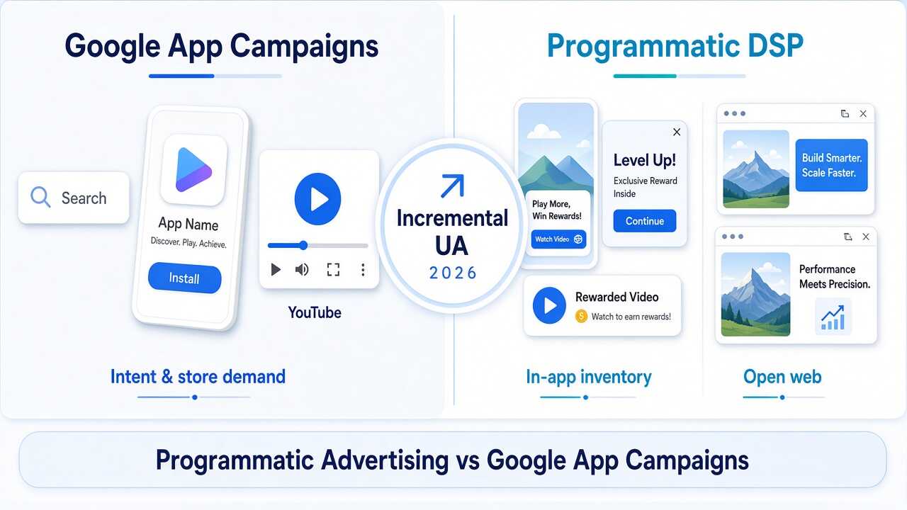 Programmatic advertising versus Google App Campaigns for incremental user acquisition Programmatic advertising versus Google App Campaigns for incremental user acquisition