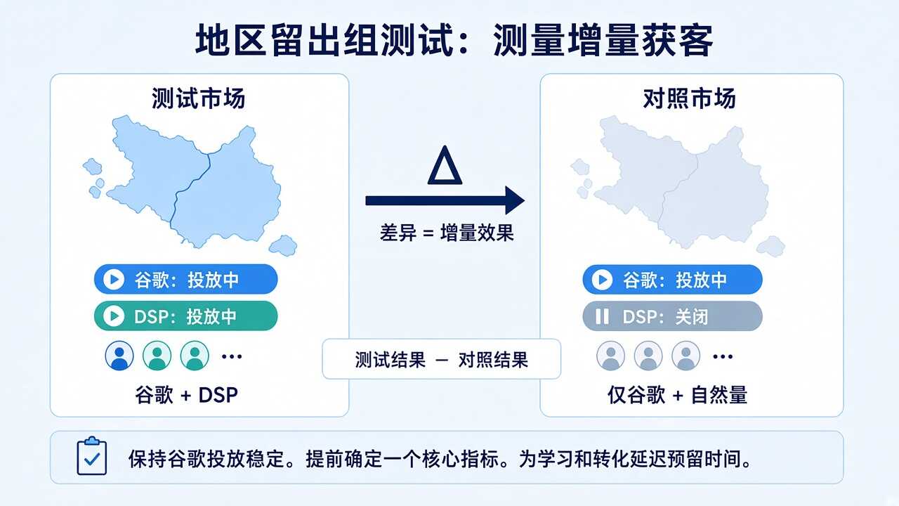 使用地区留出组测试衡量程序化DSP增量用户获取效果 使用地区留出组测试衡量程序化DSP增量用户获取效果