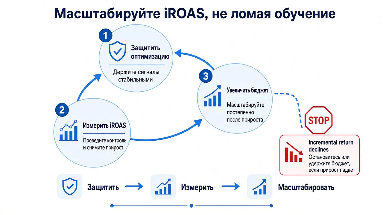 Как масштабировать iROAS в Moloco, не прерывая оптимизацию кампании Как масштабировать iROAS в Moloco, не прерывая оптимизацию кампании