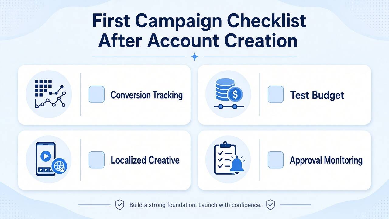 First campaign checklist after creating a Kwai Ads account First campaign checklist after creating a Kwai Ads account
